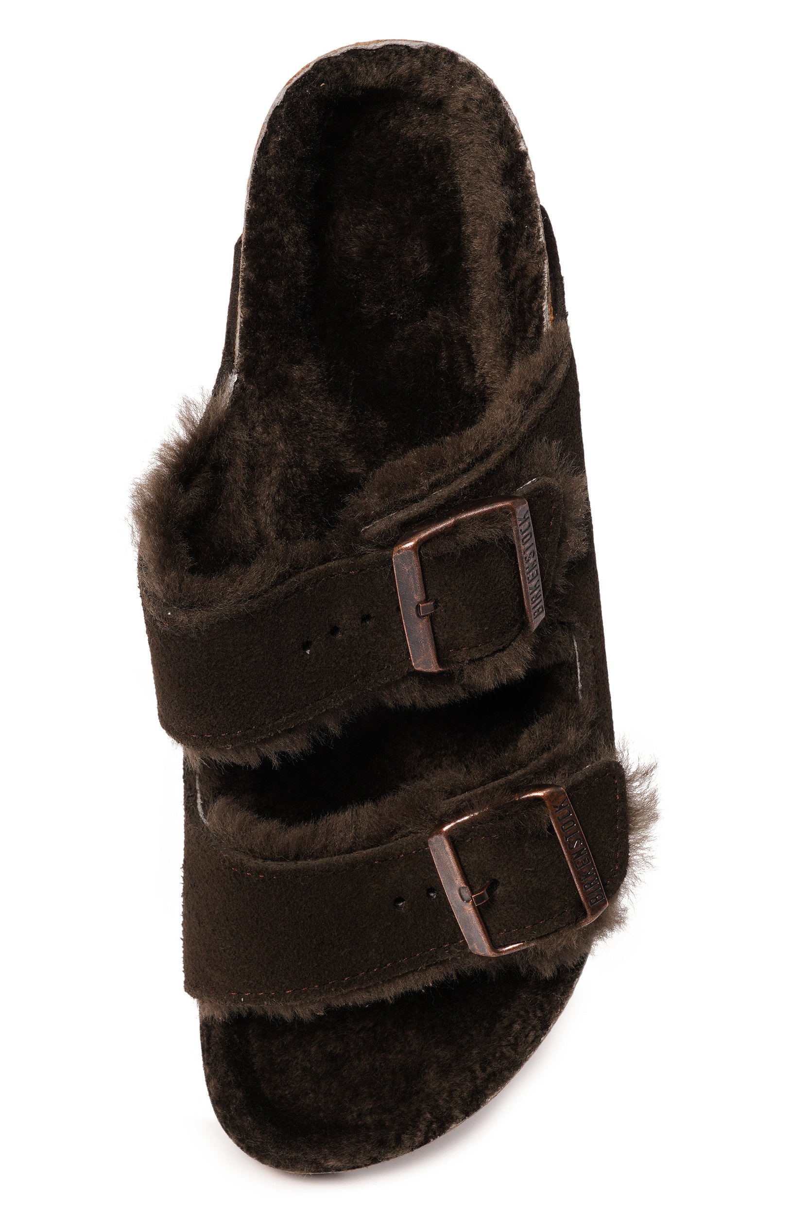 Замшевые шлепанцы arizona shearling BIRKENSTOCK, арт. 1020528, фото 6