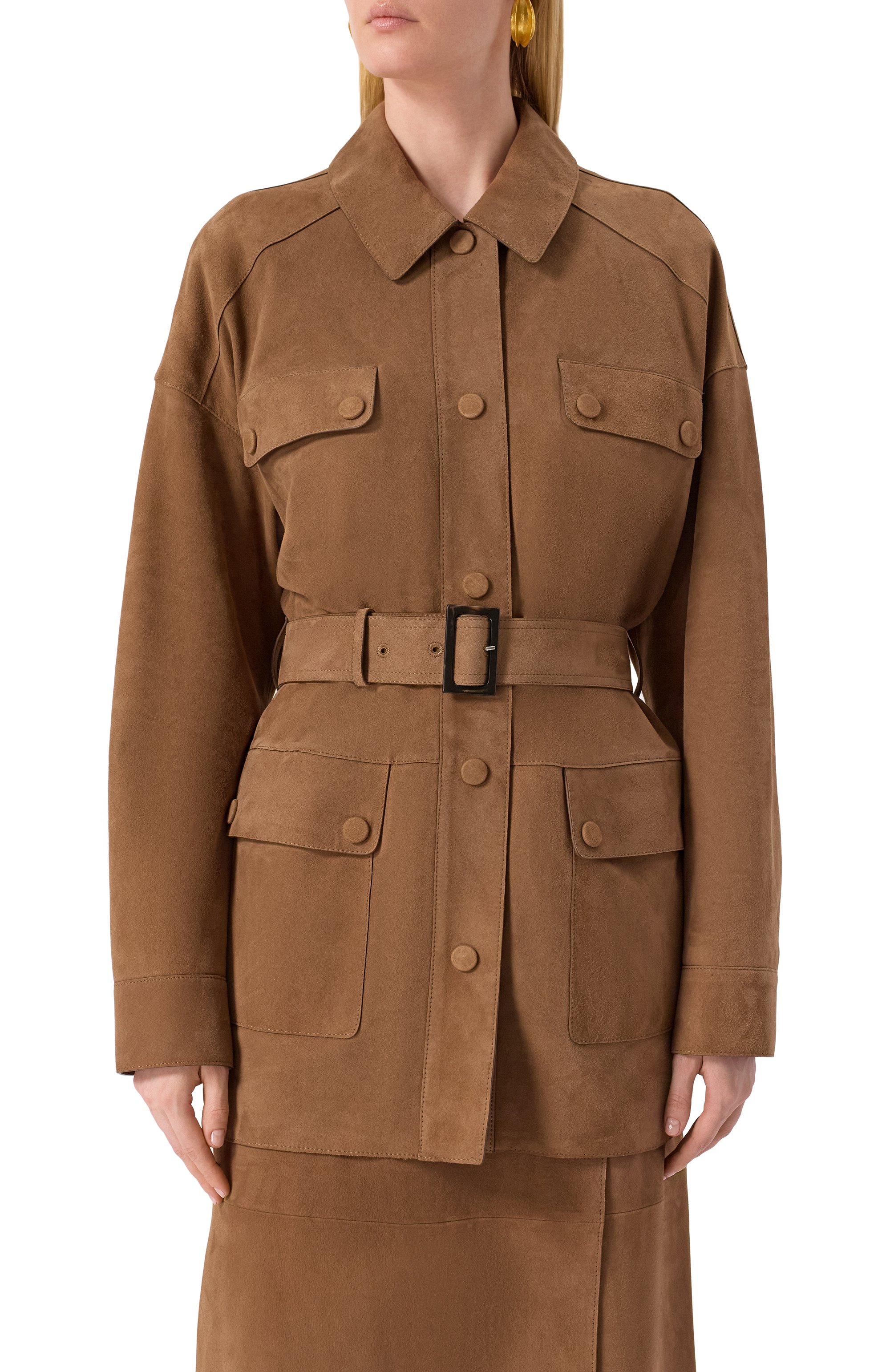 Замшевый жакет YVES SALOMON, арт. 24EYV21982AVXX/A2234, фото 3