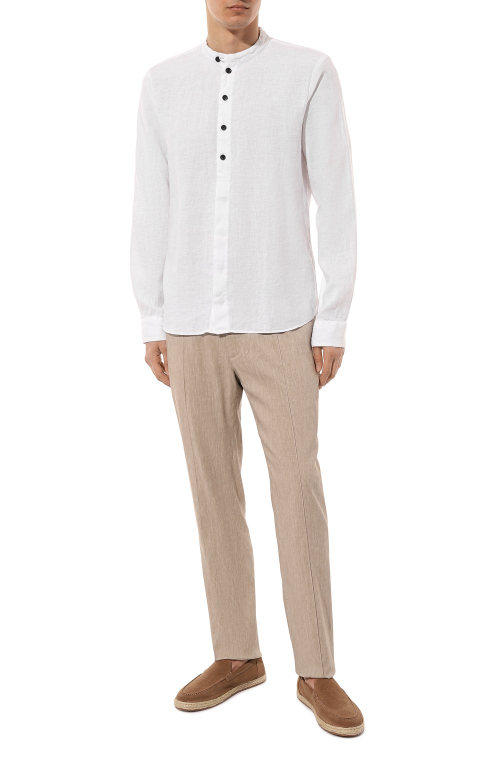 Льняная рубашка HANNES ROETHER белого цвета по цене 23900 руб., арт. TU29BS.608, фото 2 Льняная рубашка HANNES ROETHER, арт. TU29BS.608, фото 2