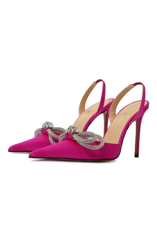 Текстильные туфли Double Bow 110 Mach & Mach PF23S0280CRP611 FUCHSIA Розовый PF23S0280CRP611 FUCHSIA