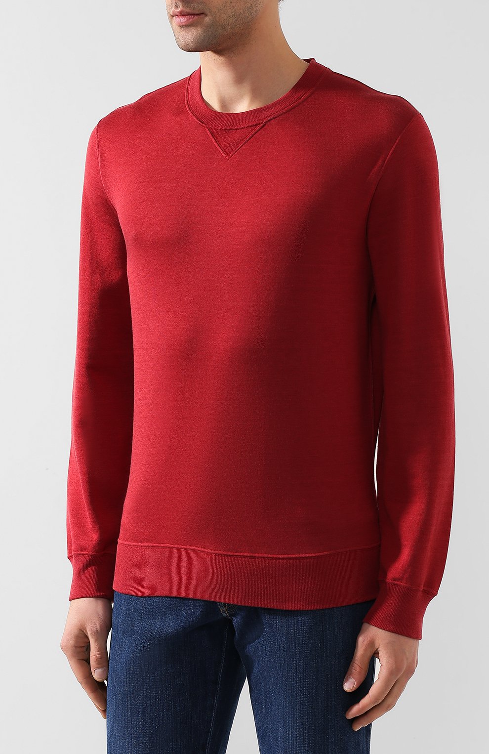 Свитшот из хлопка и шелка BRUNELLO CUCINELLI, арт. M0T333500, фото 3