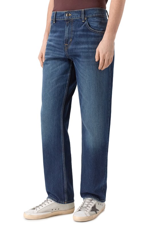 Джинсы Straight 7 For All Mankind 7T4D0E35-1XA Синий  7T4D0E35-1XA Фото 3