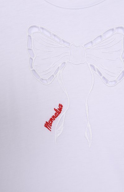 Хлопковая футболка MONNALISA, арт. 19E624, фото 3
