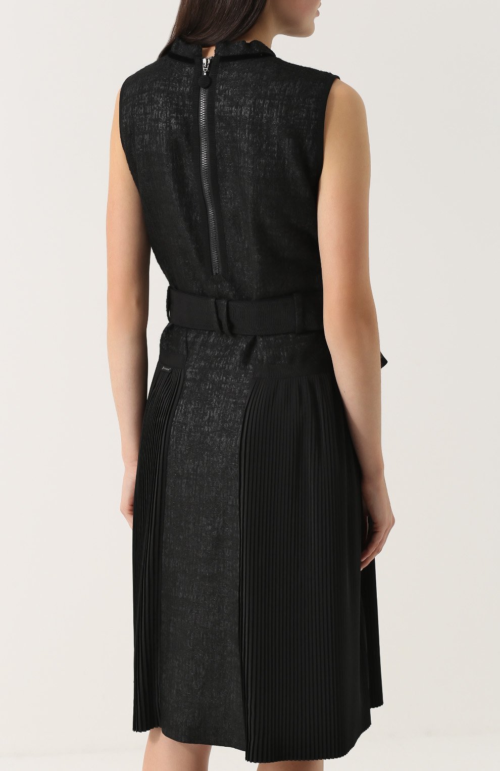 Платье-миди с плиссированной юбкой и поясом MONCLER, арт. C2-093-68102-80-549L2, фото 4