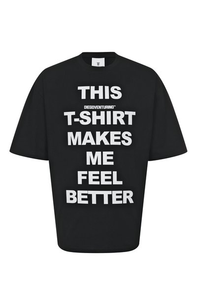 Мужская хлопковая футболка DIEGO VENTURINO, арт. DVTS02MMFB