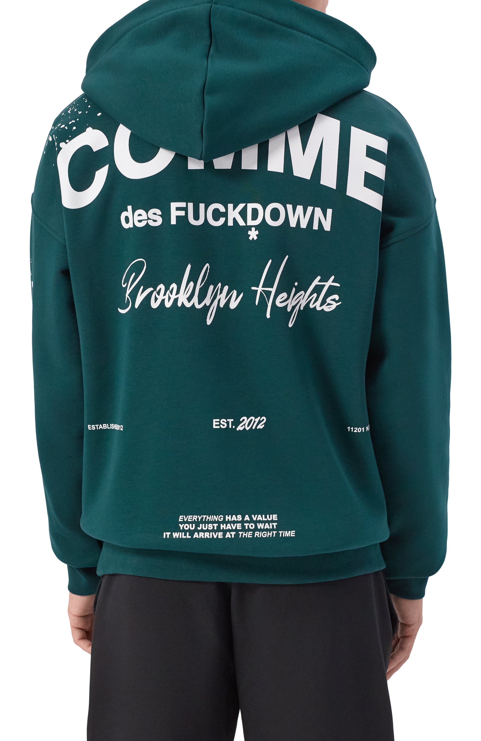 Хлопковое худи COMME DES FUCKDOWN, арт. CFABM01747, фото 4