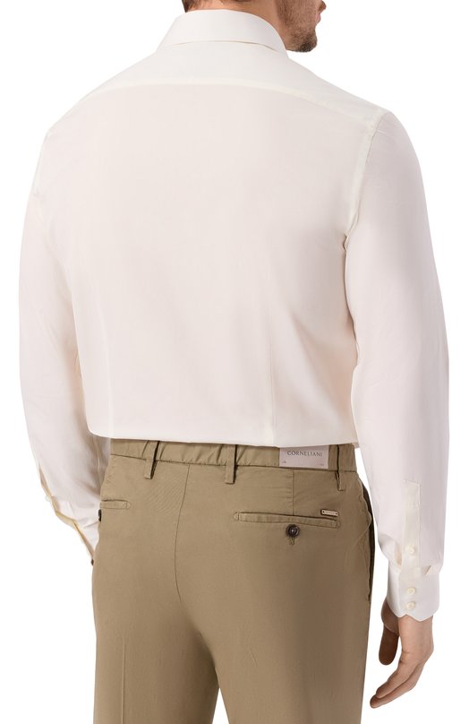 Хлопковая сорочка Van Laack VL-RIVARA-SF/130648 Кремовый  VL-RIVARA-SF/130648 Фото 4