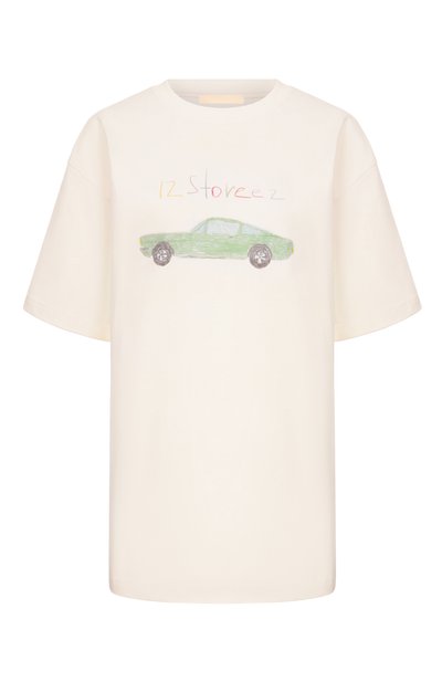 Женская хлопковая футболка 12 STOREEZ, арт. 136679