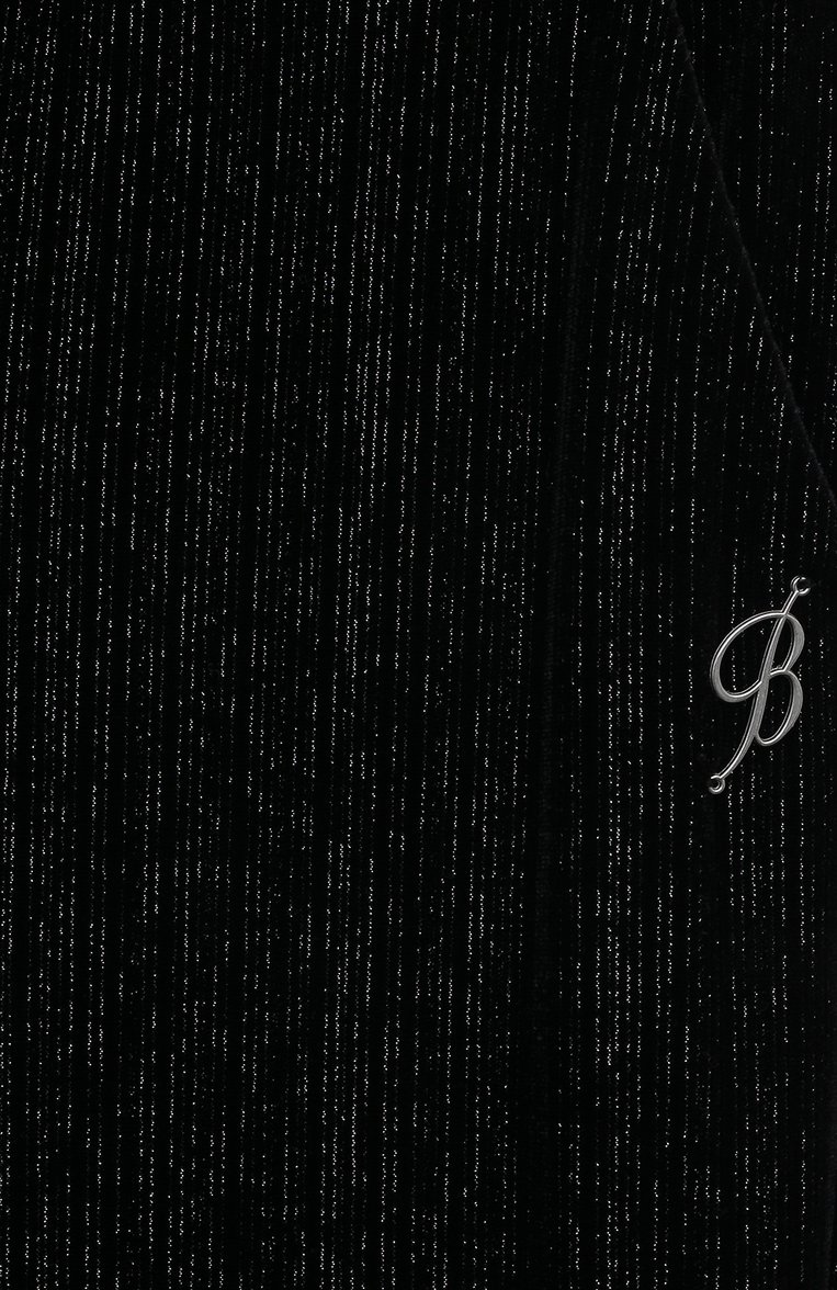 Детские брюки BLUMARINE черного цвета, арт. IF3161J4584 | Фото 3 (Материал подклада: Вискоза; Нос: Не проставлено; Материал внешний: Синтетический материал)