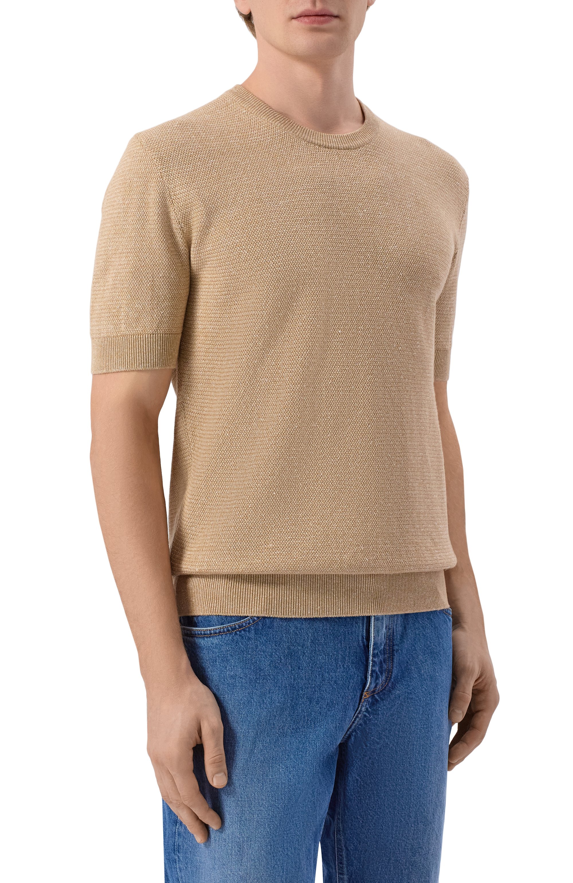 Джемпер изо льна и хлопка DOLCE & GABBANA, арт. GXX03Z/JFMZT, фото 3