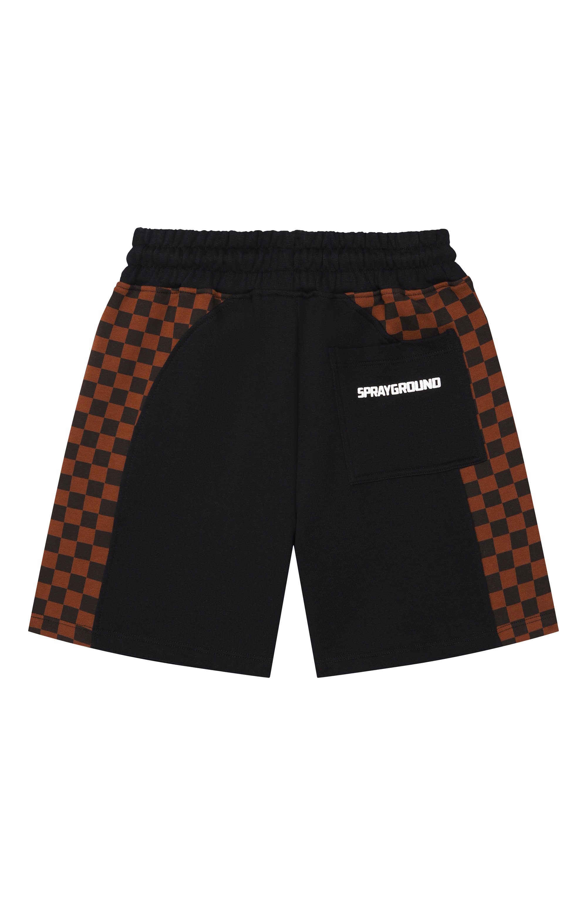 Хлопковые шорты SPRAYGROUND черного цвета по цене 15200 руб., арт. SPY1426EBLK, фото 2 Хлопковые шорты SPRAYGROUND, арт. SPY1426EBLK, фото 2