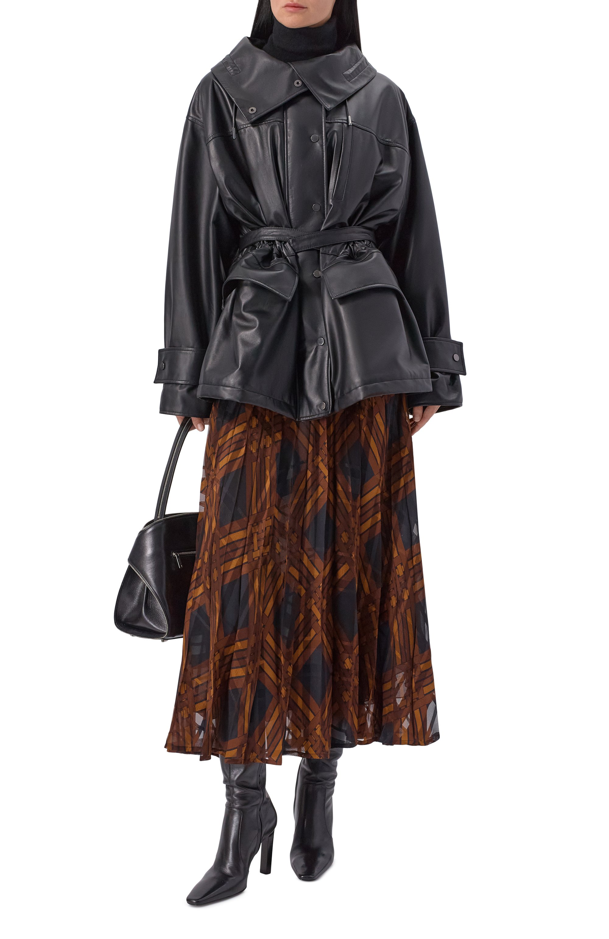 Шелковая юбка SAINT LAURENT, арт. 840529/Y4J61, фото 2