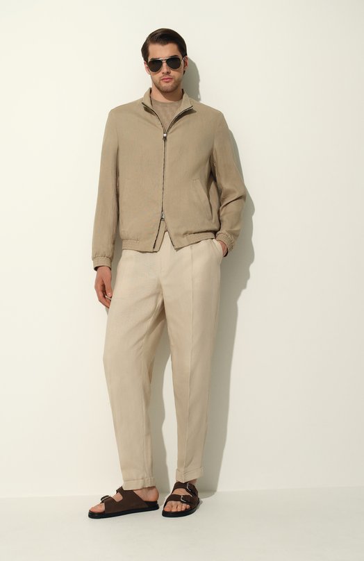 Шлепанцы из нубука Corneliani 25TM86-2520920 Коричневый  25TM86-2520920 Фото 8