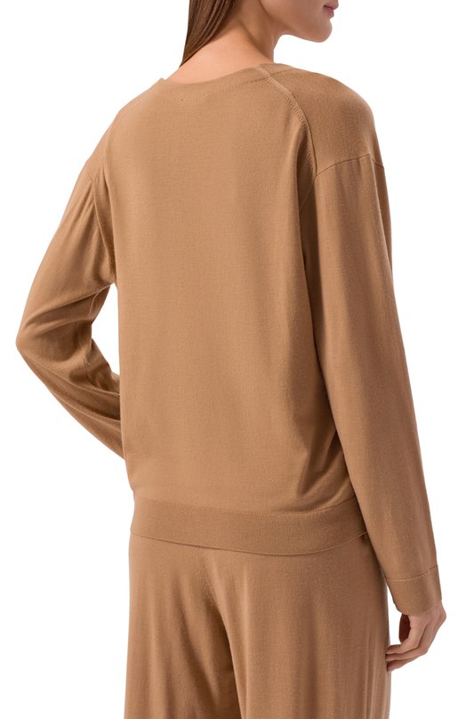 Кардиган из шерсти и кашемира 12 STOREEZ 135468 Коричневый  135468 Фото 4