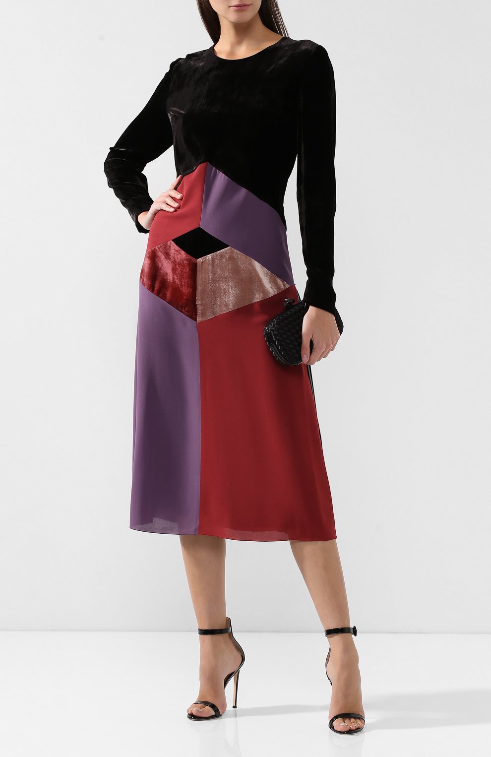 Платье из смеси вискозы и шелка BOTTEGA VENETA, арт. 530931/VER03, фото 2