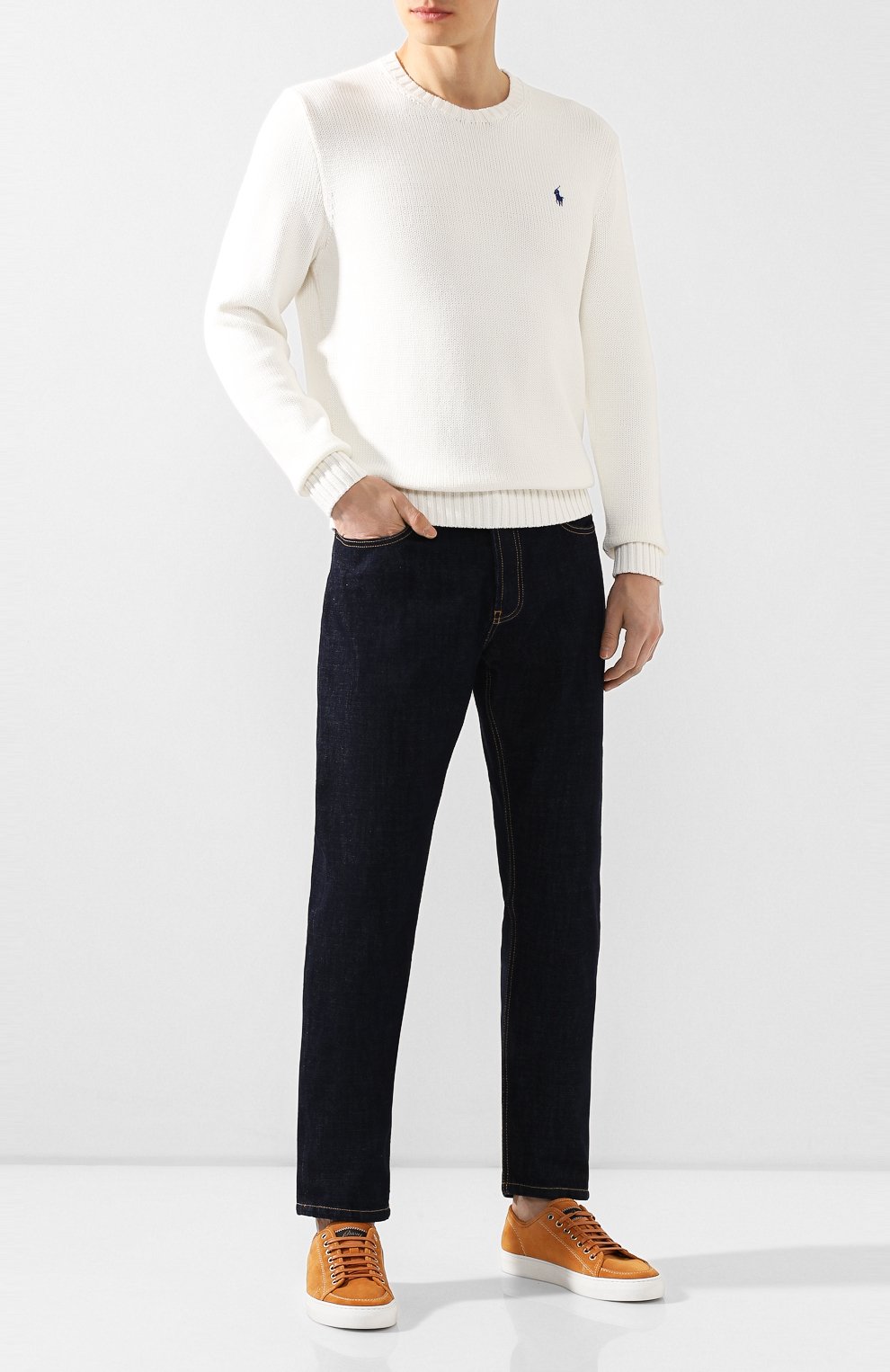 Хлопковый свитер POLO RALPH LAUREN, арт. 710727573, фото 2