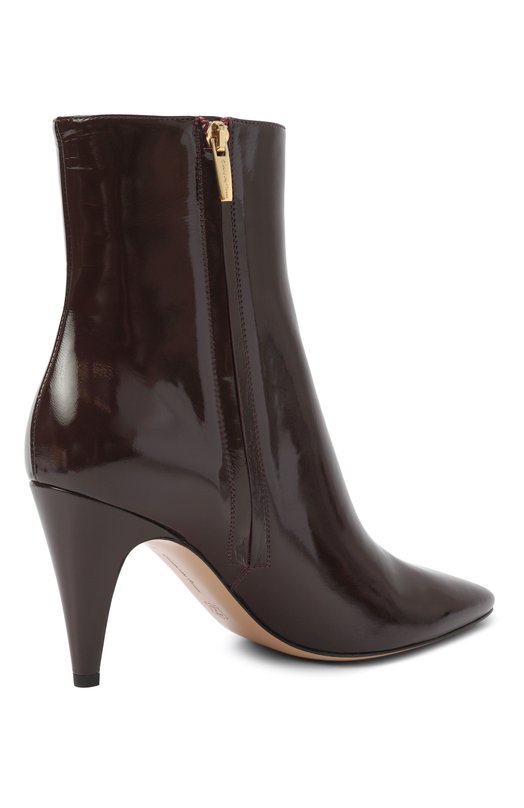 Кожаные ботильоны Amelia Gianvito Rossi G72945.85RIC.NUIB0UR Бордовый  G72945.85RIC.NUIB0UR Фото 5
