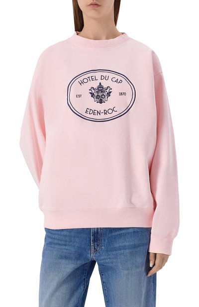 Хлопковый свитшот sporty & rich x hotel du cap-eden-roc SPORTY AND RICH, арт. ST07160621P140,  фото 3