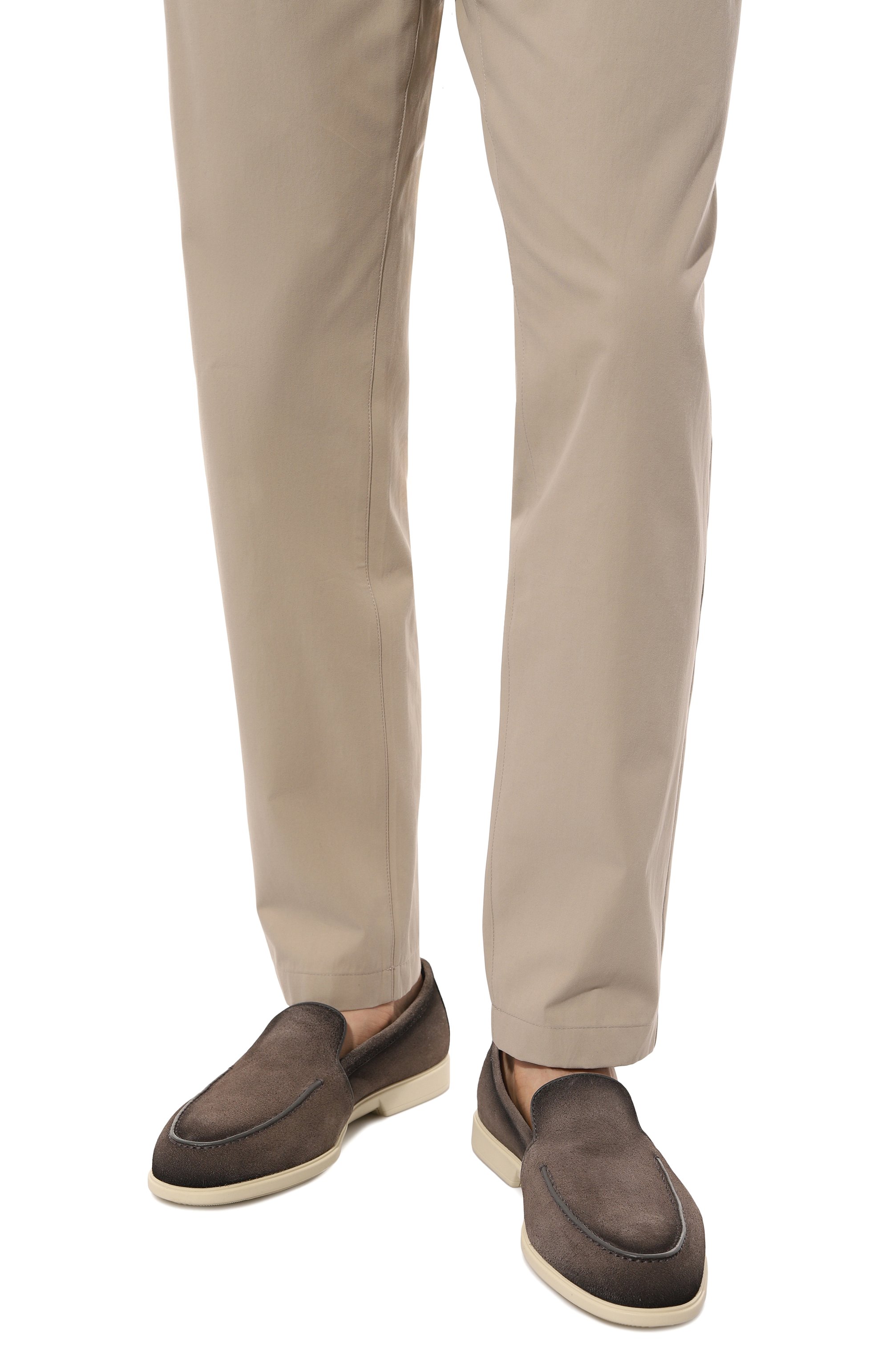 Замшевые лоферы malibu SANTONI, арт. MGAG18777TICSSG5N01, фото 3