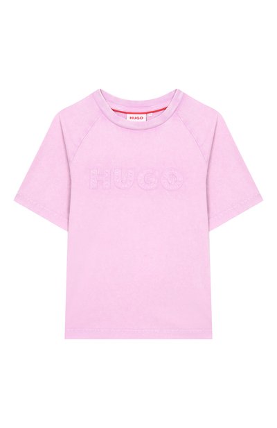Хлопковая футболка HUGO, арт. G00497