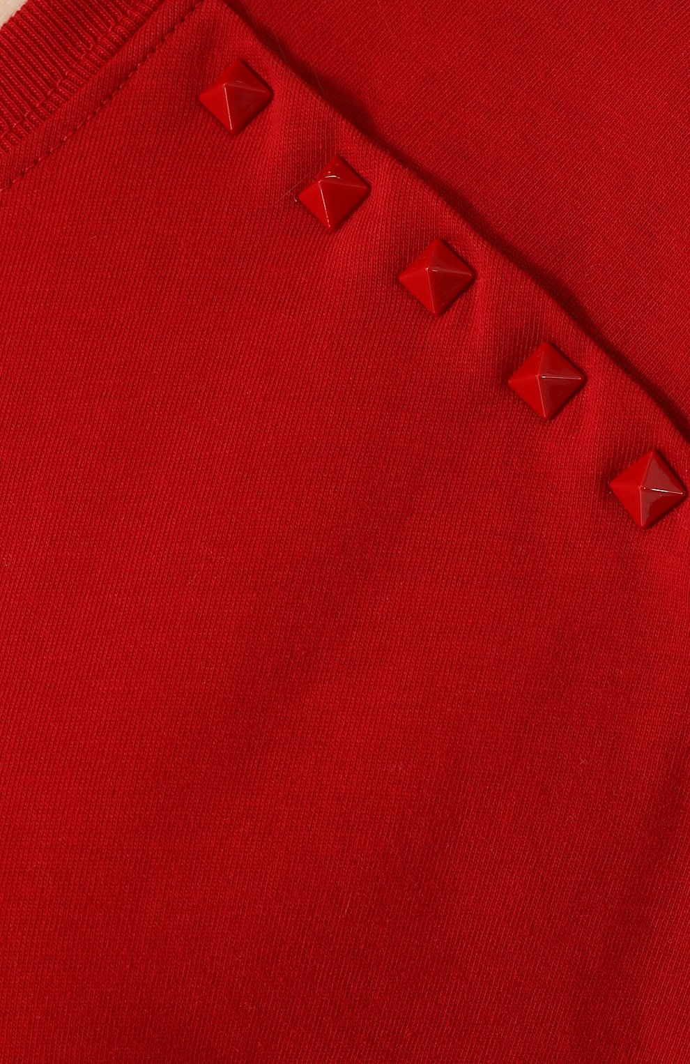 Однотонная хлопковая футболка свободного кроя VALENTINO, арт. PB3MG07B/3UC, фото 5