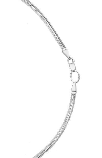 Цепь кобра JEWLIA серебряного цвета по цене 13500 руб., арт. JR-0,5/40, фото 4 Цепь кобра JEWLIA, арт. JR-0,5/40, фото 4