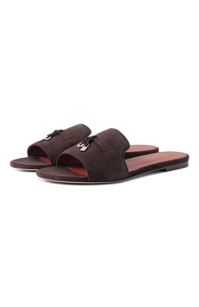 Женские замшевые шлепанцы summer charms LORO PIANA, арт. FAI5580