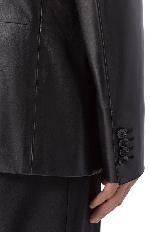 Кожаный пиджак Dolce & Gabbana G2TV4L/HULY7 Чёрный  G2TV4L/HULY7 Фото 5