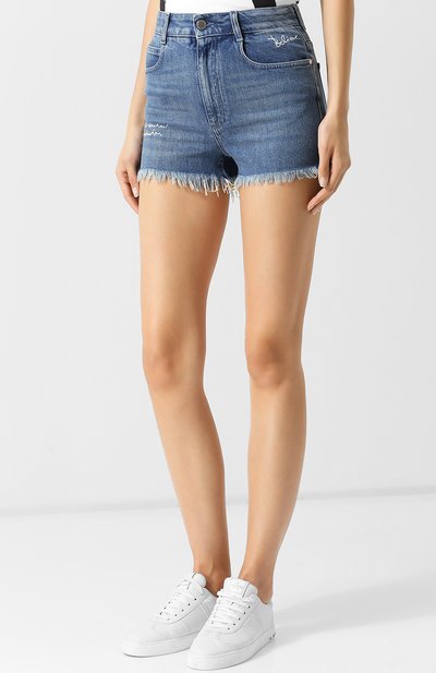 Джинсовые мини-шорты с бахромой STELLA MCCARTNEY, арт. 511237/SLH28, фото 3