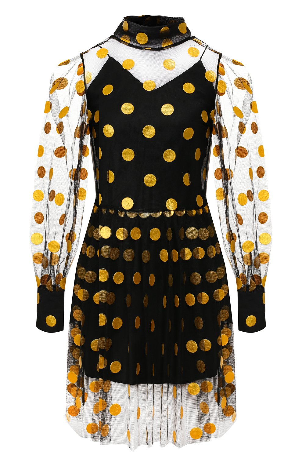 Платье MSGM желтого цвета по цене 47200 руб., арт. 2743MDA13 195700, фото 1 Платье MSGM, арт. 2743MDA13 195700, фото 1
