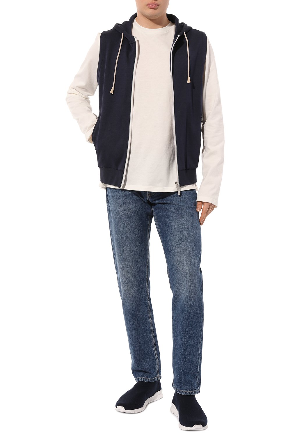 Текстильные кроссовки KITON, арт. USSA089N001046, фото 2