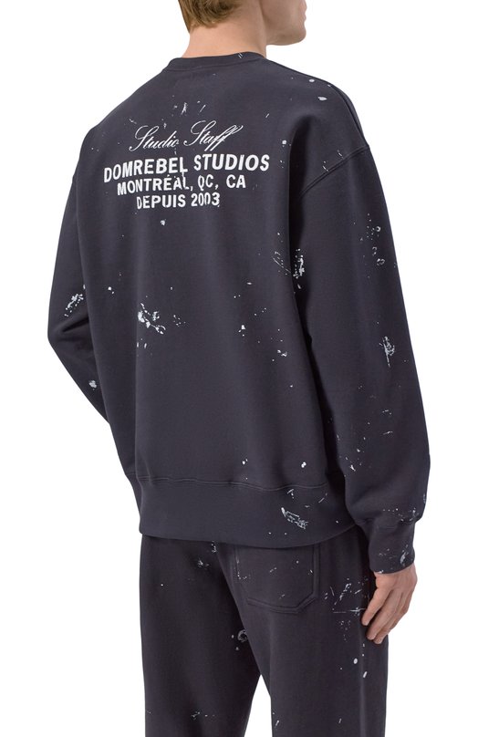 Хлопковый свитшот DOMREBEL M STAFF/SWEATSHIRT Серый  M STAFF/SWEATSHIRT Фото 4