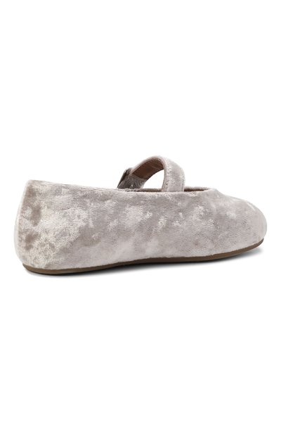 Бархатные балетки sydney AGE OF INNOCENCE светло-серого цвета по цене 15600 руб., арт. 000481/SYDNEY/28, фото 3 Бархатные балетки sydney AGE OF INNOCENCE, арт. 000481/SYDNEY/28, фото 3