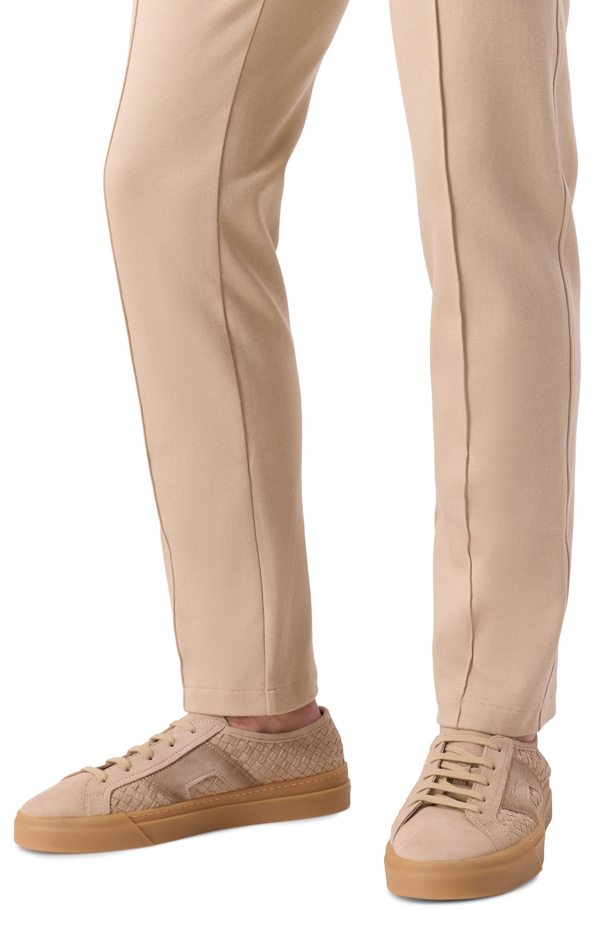 Замшевые кеды double buckle SANTONI, арт. MBGG22046FARTCKH, фото 3