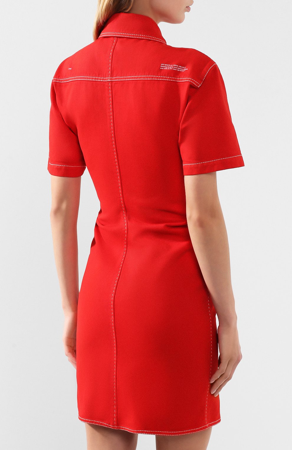 Джинсовое платье OFF-WHITE, арт. 0WYM003S20DEN0012500, фото 4