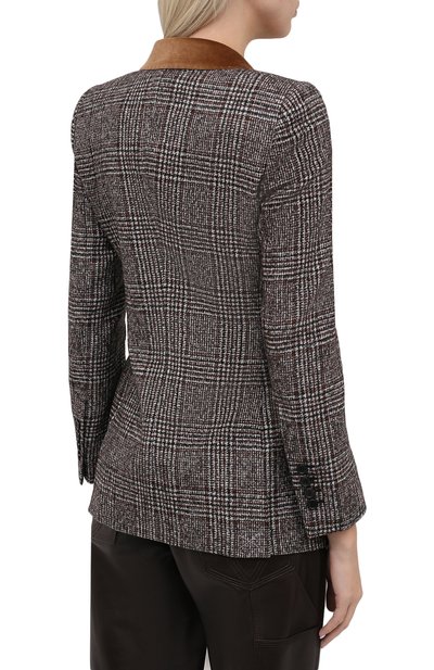 Жакет из шерсти и хлопка DOLCE & GABBANA, арт. F29GZT/FQMIB, фото 5