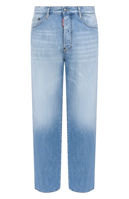 Мужские джинсы DSQUARED2 голубого цвета, арт. S71LB1611/S30309 | Фото 1 (Материал сплава: Проставлено; Драгоценные камни: Проставлено; Длина (брюки, джинсы): Стандартные; Материал внешний: Хлопок)