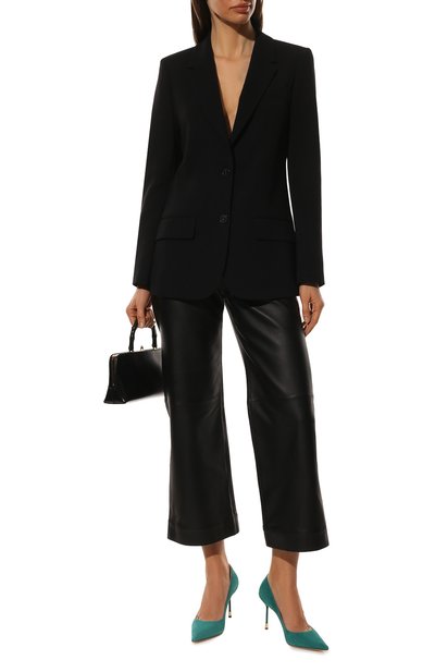 Замшевые туфли decollete RUBEUS MILANO бирюзового цвета по цене 78500 руб., арт. RU21/90VELU, фото 2 Замшевые туфли decollete RUBEUS MILANO, арт. RU21/90VELU, фото 2