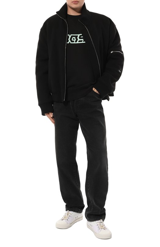 Хлопковый свитшот BOSS Orange Чёрный, фото 2