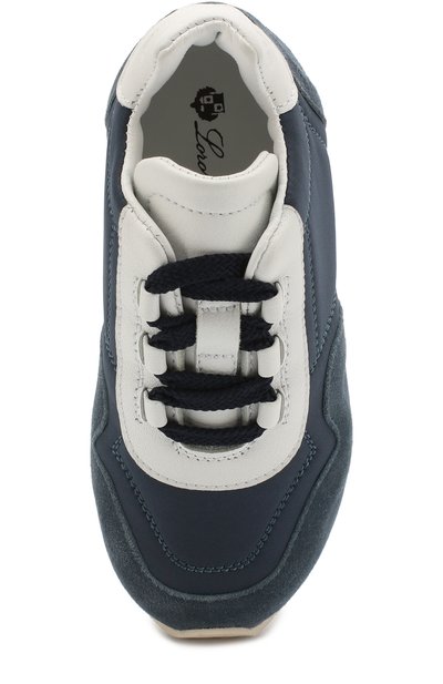 Текстильные кроссовки с отделкой из замши и кожи LORO PIANA, арт. FAG2102, фото 4