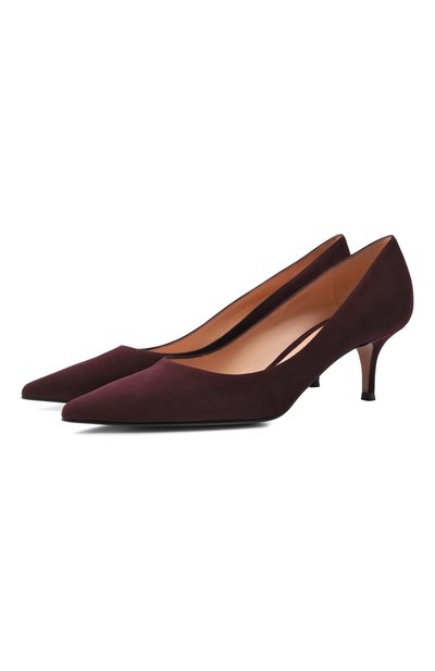 Женские замшевые туфли gianvito 55 GIANVITO ROSSI, арт. G20336.55RIC.CAMB0UR