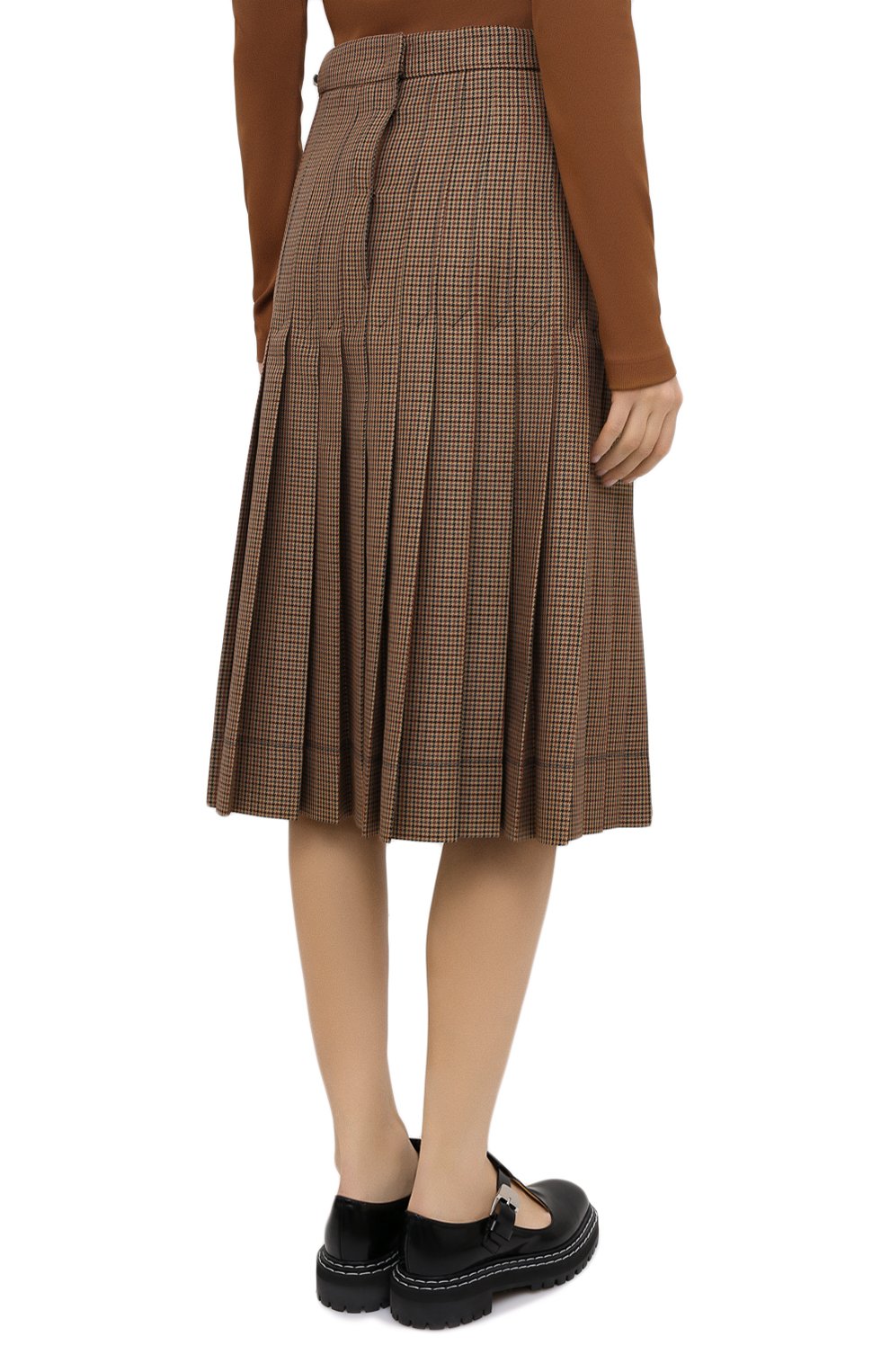 Плиссированная юбка LACOSTE бежевого цвета по цене 56440 руб., арт. JF4763, фото 4 Плиссированная юбка LACOSTE, арт. JF4763, фото 4