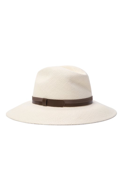 Соломенная шляпа Kiton D61841K0909F01 Кремовый D61841K0909F01