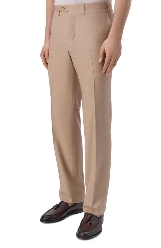 Шерстяные брюки Kiton UPNFCK0626G Бежевый  UPNFCK0626G Фото 3