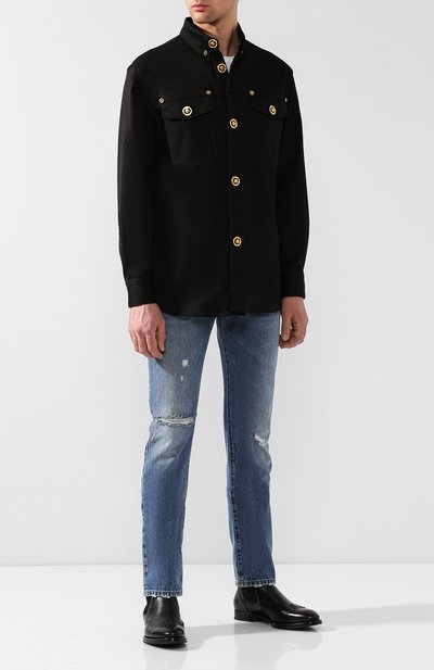 Хлопковая рубашка VERSACE, арт. A80289/A227768, фото 2