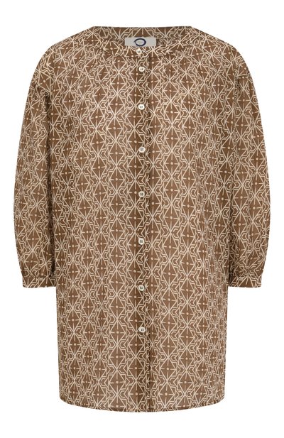 Женская хлопковая рубашка MARINA RINALDI VOYAGE, арт. UNII0N