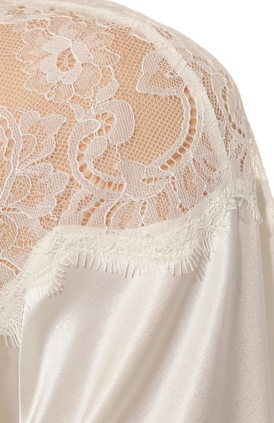 Шелковый халат LISE CHARMEL молочного цвета по цене 54180 руб., арт. ALH2072, фото 5 Шелковый халат LISE CHARMEL, арт. ALH2072, фото 5