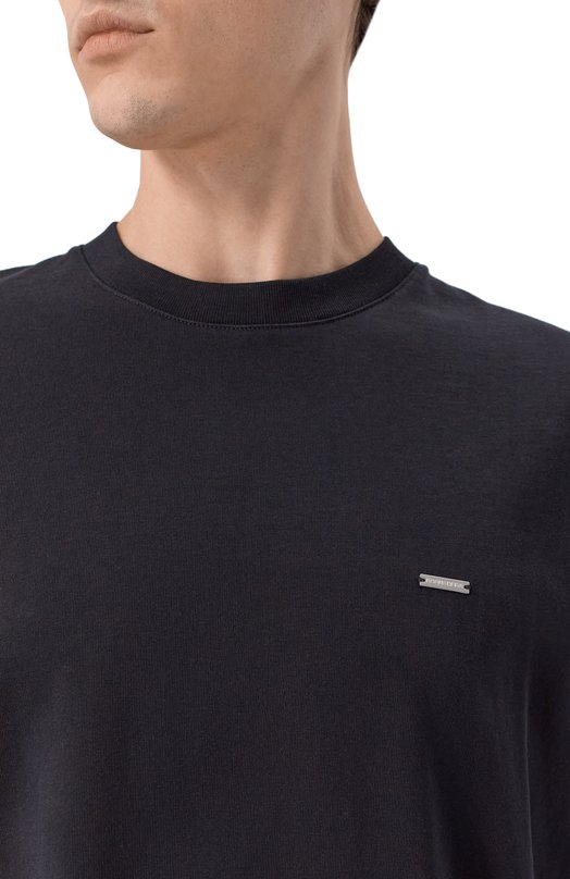 Хлопковая футболка Dsquared2 S74GD1522/D20106 Чёрный  S74GD1522/D20106 Фото 5