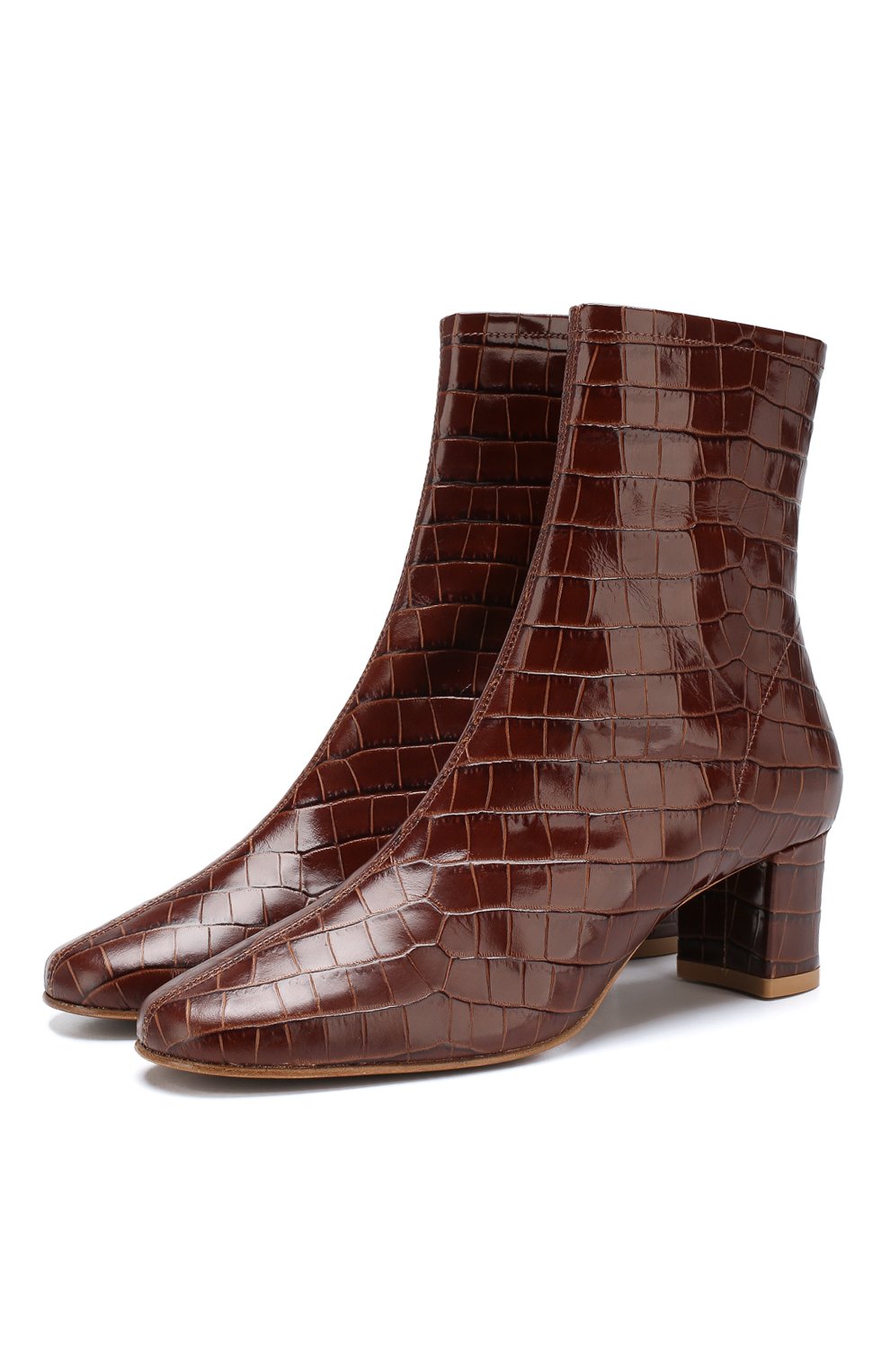 Кожаные ботильоны sofia BY FAR, арт. S0FIA/CR0C0 EMB0SSED LEATHER, фото 1