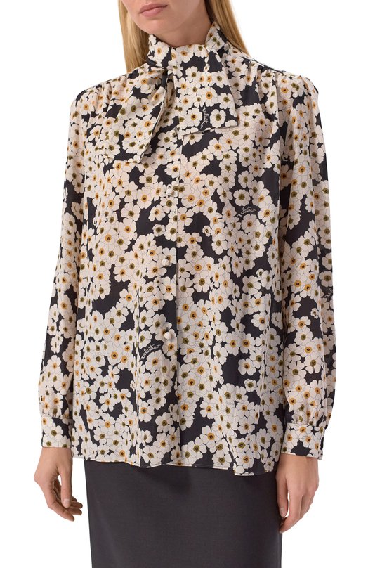 Шелковая блузка Valentino 8B3AB836/9WW Разноцветный  8B3AB836/9WW Фото 3